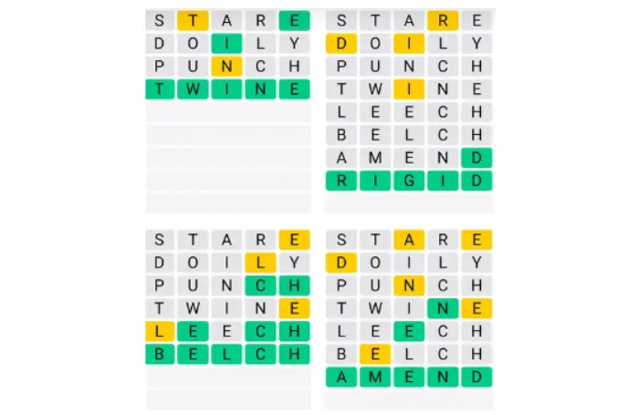 Quordle Answers for Thursday, October 31 (game #1011)