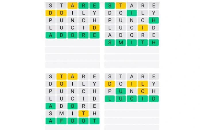 Quordle Answers for Tuesday, October 22 (game #1002)