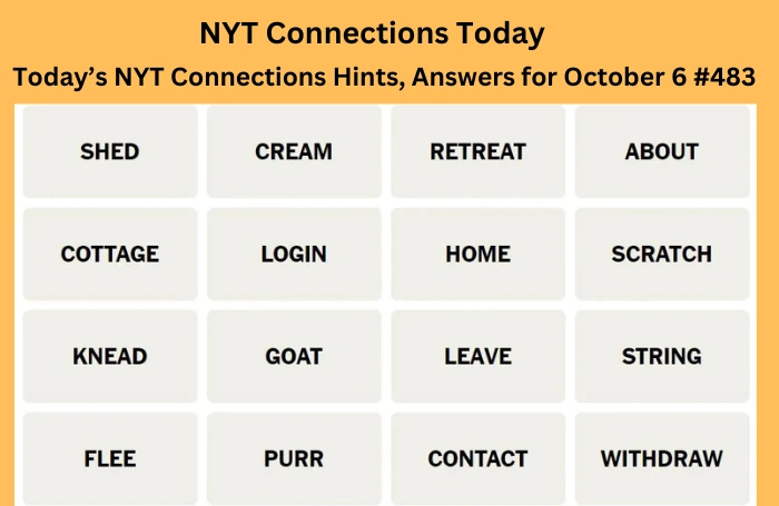 today’s nyt Connections hints, answers for october 6 483