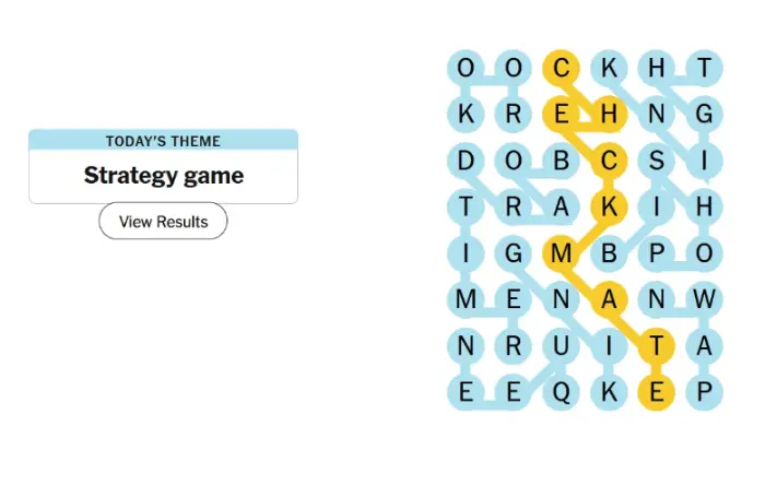 The answer for the NYT Strands Game #243 (Friday– November 1, 2024) is CHECKMATE